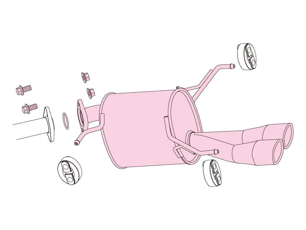Fujitsubo A-S Exhaust - Suzuki Swift 1.2 2WD ZC72S