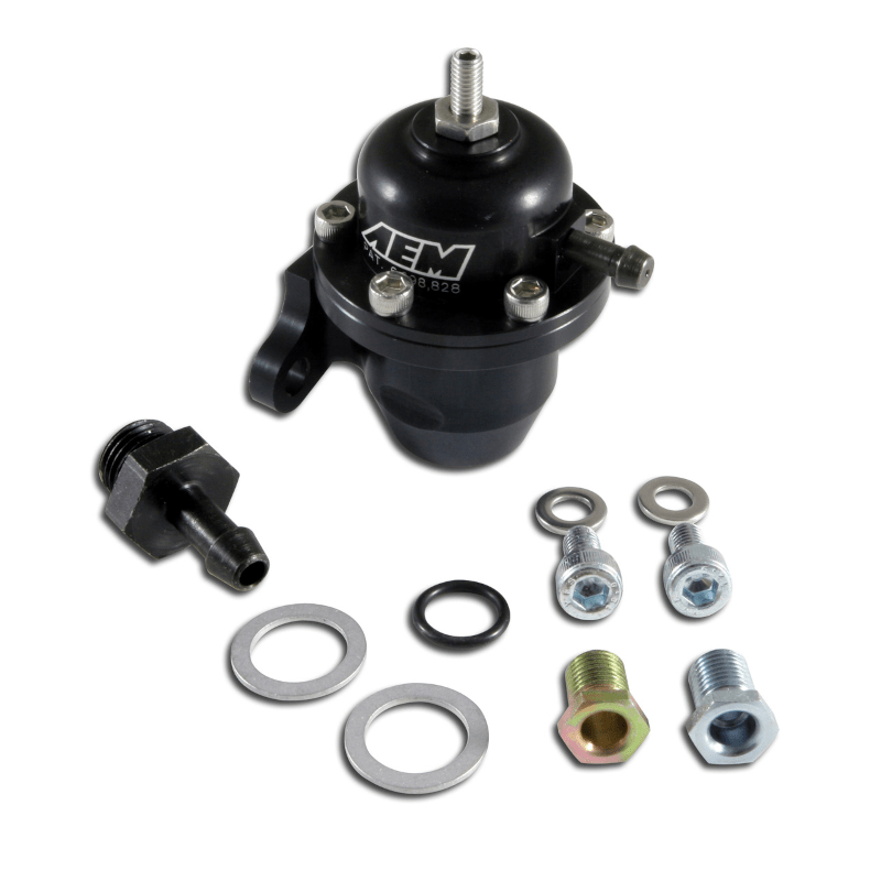 AEM Adjustable Fuel Pressure Regulator - Universal ( - 6AN IN + OUT) - torquegt