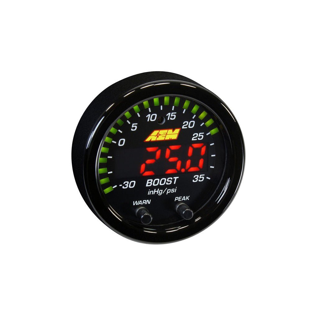 AEM X - Series Boost Pressure Gauge 15PSI / 1BAR - torquegt