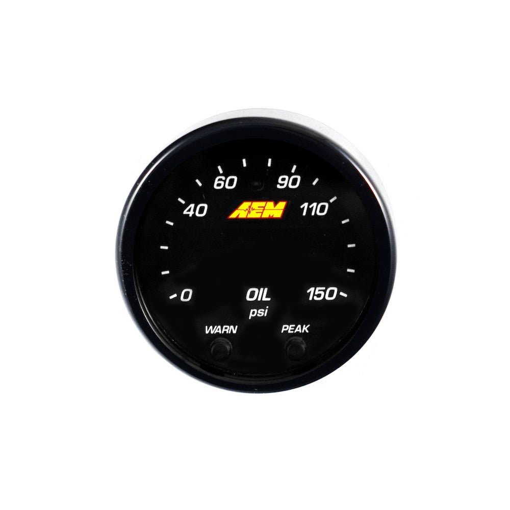AEM X - Series Oil Pressure Gauge 100PSI, 7BAR - torquegt