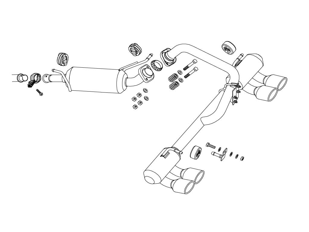 Fujitsubo A-S Exhaust - Suzuki STIngray Turbo 2WD MH23S