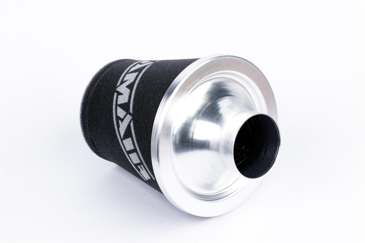 Ramair Ramair Foam Jet Stream Medium Cone Air Filter 80mm (3.1inch) OD Silver with Silicone Coupler