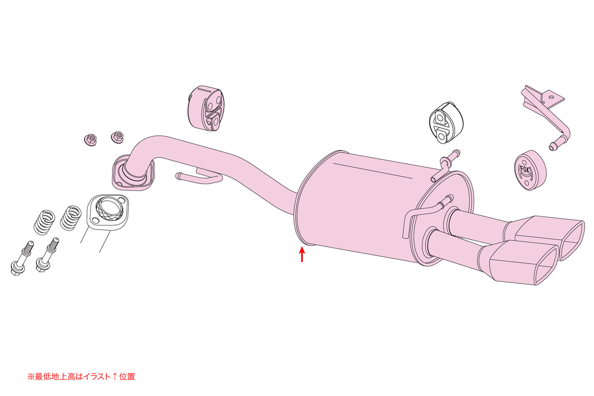 Fujitsubo A-S Exhaust - Toyota Yaris Cross 1.5 2WD MXPB10