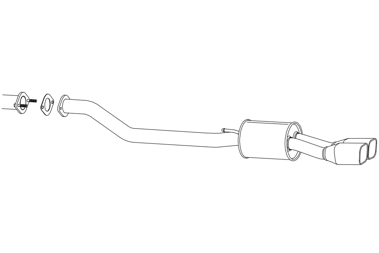 Fujitsubo A-S Exhaust - Nissan Elgrand E/NE/ME51