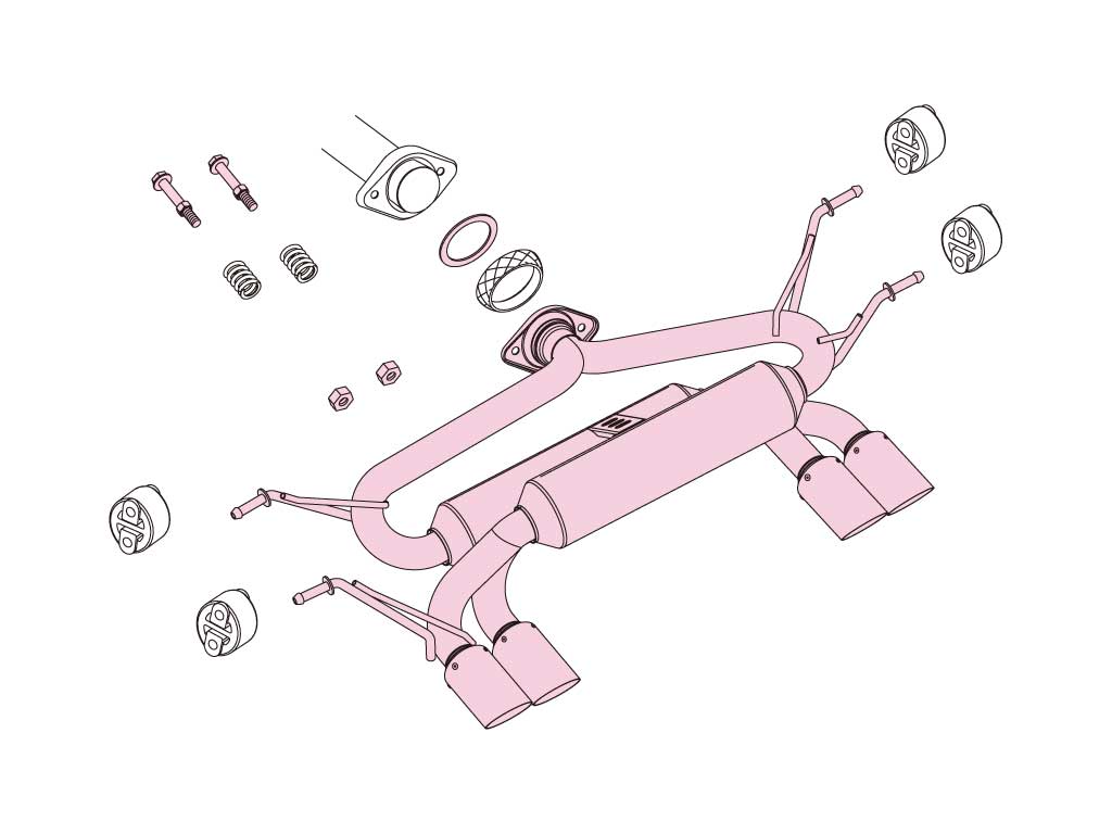 Fujitsubo A-RM Exhaust and KenStyle Diffuser - MX5 Mk4 (ND)