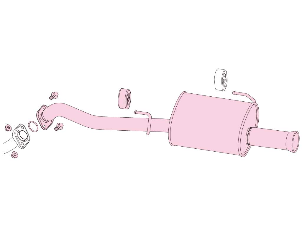 Fujitsubo A-S Exhaust - Nissan Micra 1.2 4Wd K13