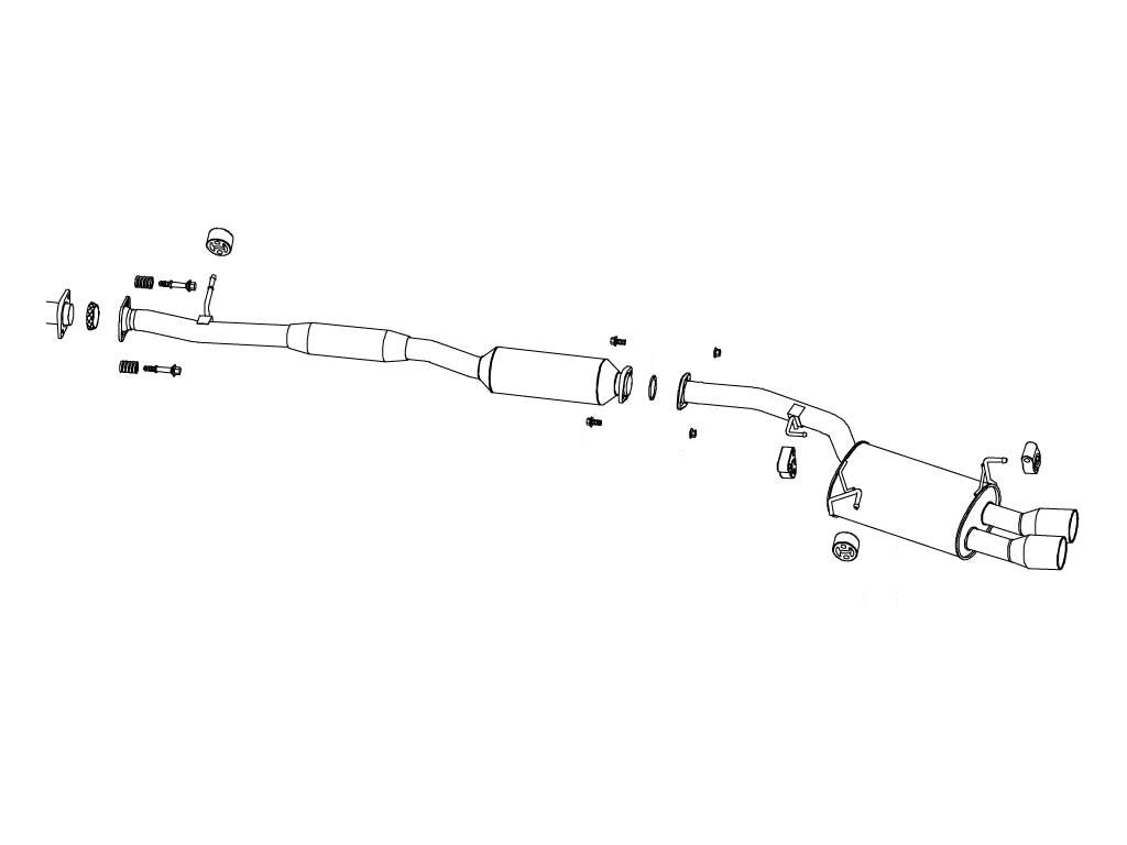 Fujitsubo Wagolis Exhaust - Nissan X-Trail 2.0 4Wd NT31