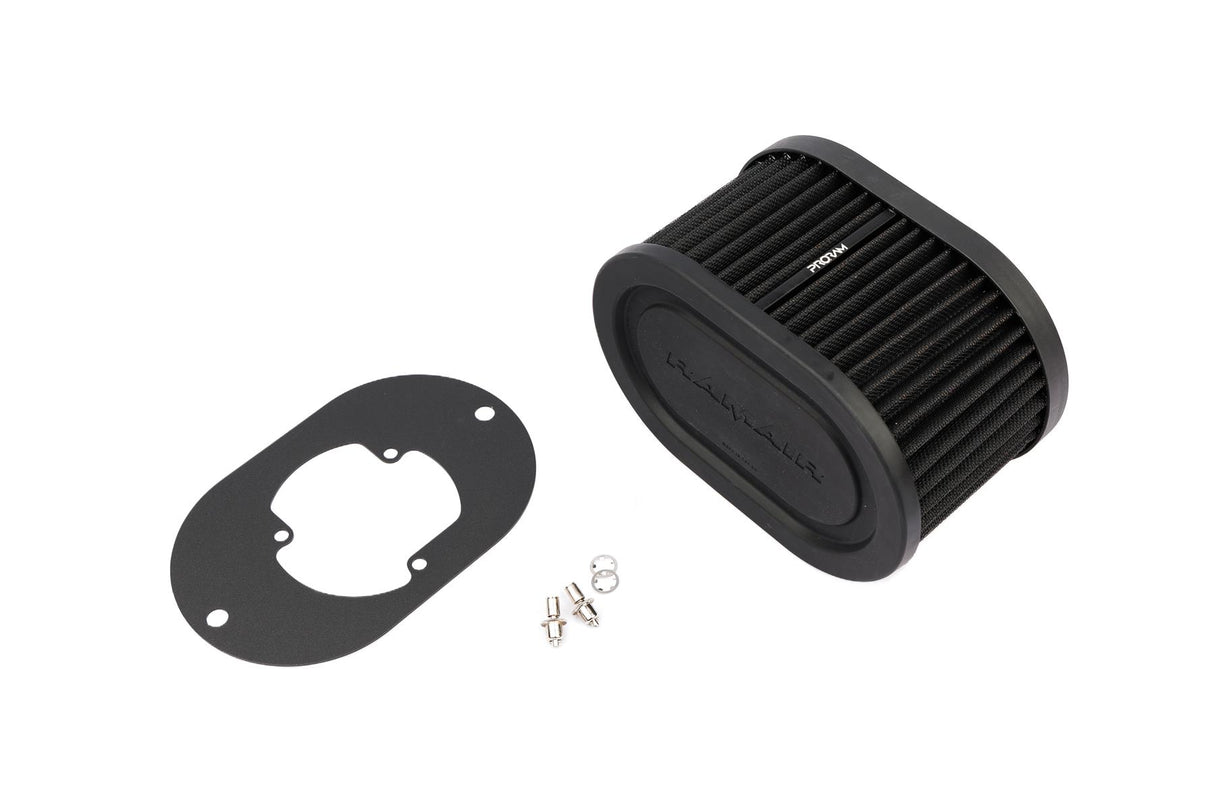 Ramair Pleated Carburettor Air Filter Baseplate to fit Pierburg 2B2, 2B4, 2B5 - 100mm