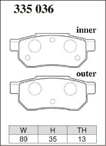 Dixcel Type M Brake Pads - Rear - DC2 (96) EG6 GK5 Jazz/Fit Sport/RS