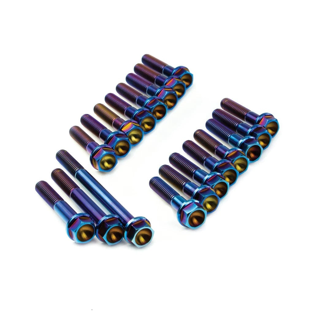 SpeedFactory Racing Titanium Transmission Case Bolt Kit B-Series FWD Burnt