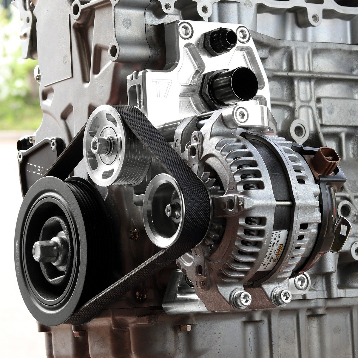 T7Design Honda K20 K24 Electric Water Plate Kit - Raw Billet