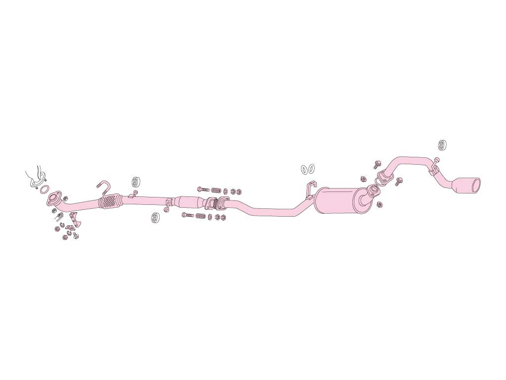 Fujitsubo Legalis K Exhaust - Mitsubishi/Nissan Ek Sports/Otti Turbo 2WD H81W/H91W