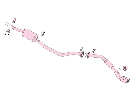 Fujitsubo A-RM+C Exhaust - Suzuki Alto Works 2WD HA36S