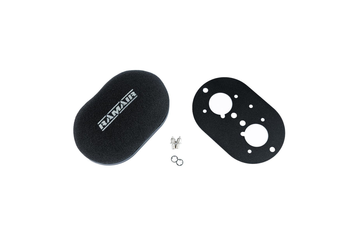 Ramair Domed Carb Air Filter & Baseplate to fit Weber 40 IDF - 40mm Internal Height