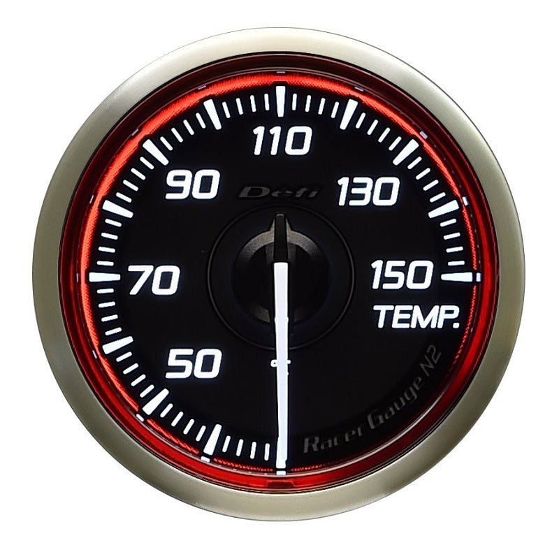 Defi Racer N2 Standalone Gauge - 52mm - Temperature - Red - torquegt
