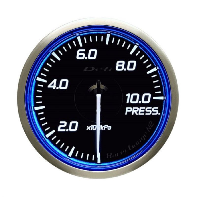 Defi Racer N2 Standalone Gauge - 60mm - Pressure - White - torquegt