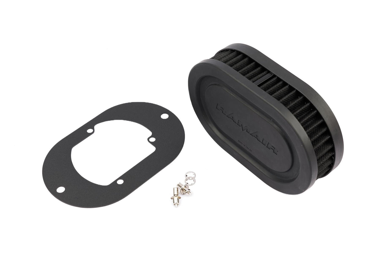 Ramair Pleated Carburettor Air Filter Baseplate to fit Pierburg 2E2, 2E3, 2E-E - 40mm