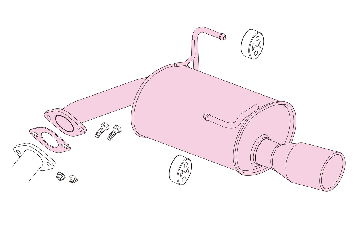 Fujitsubo A-S Exhaust - Subaru Impreza G4 1.6/2.0 GJ3/GJ7