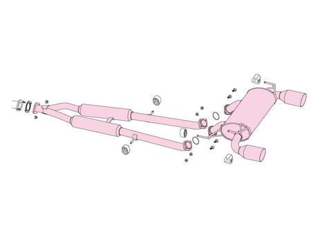 Fujitsubo A-R Exhaust - Nissan Skyline Coupe CKV36