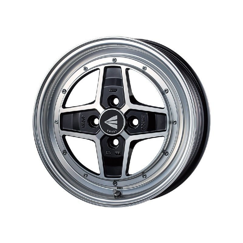 Enkei Apache2 Alloy Wheel - 15 - 5 - 45 - 4x100 - Black - torquegt