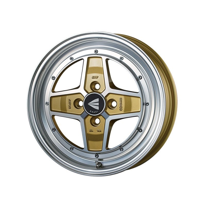 Enkei Apache2 Alloy Wheel - 15 - 5 - 45 - 4x100 - Gold - torquegt
