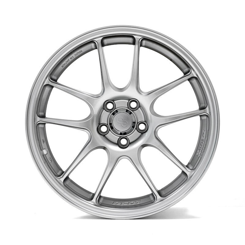Enkei PF01 Alloy Wheel - 18x10.5 ET38 5x114.3 Sparkle Silver - torquegt