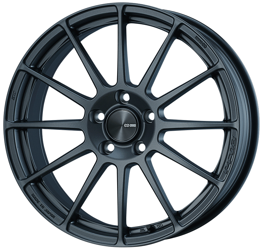 Enkei PF03 Alloy Wheel - 17x7 ET50 5x100 Matte Dark Gunmetal - torquegt