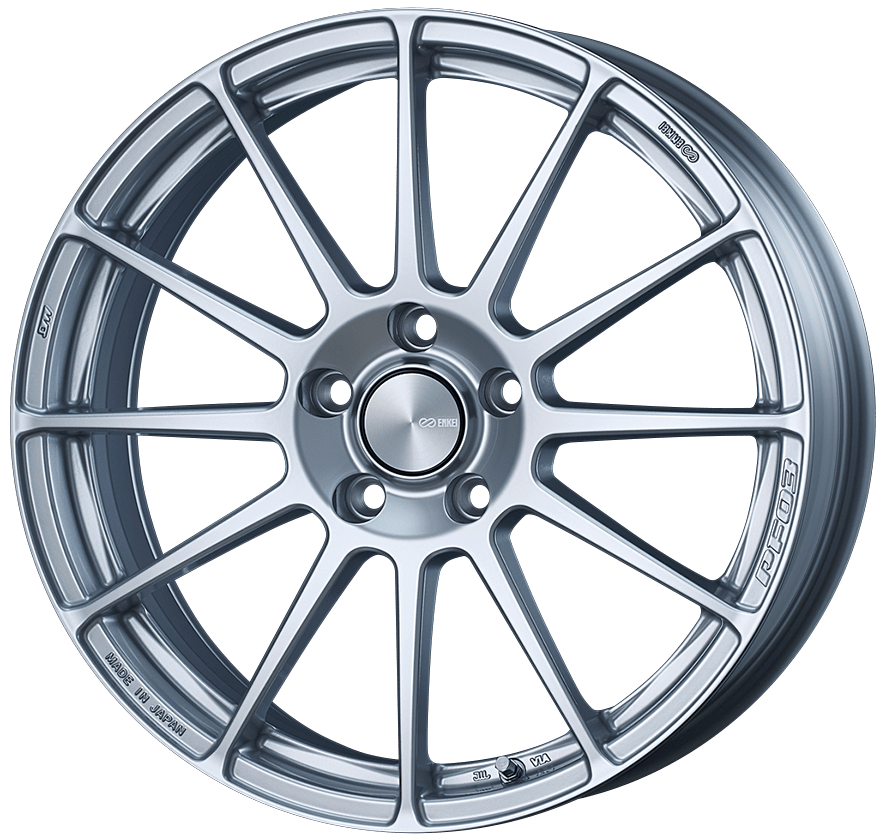 Enkei PF03 Alloy Wheel - 18x7.5 ET38 5x114.3 Sparkle Silver - torquegt