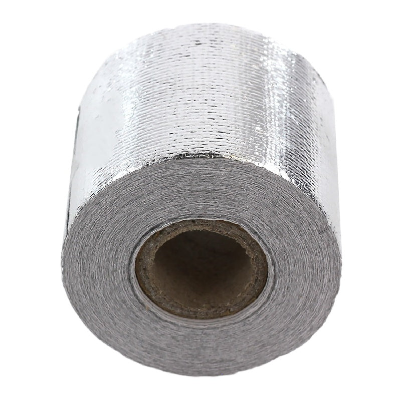 Exoracing 10mx5cm Silver Reflective Heat Shield Tape Adhesive High Temperature - torquegt