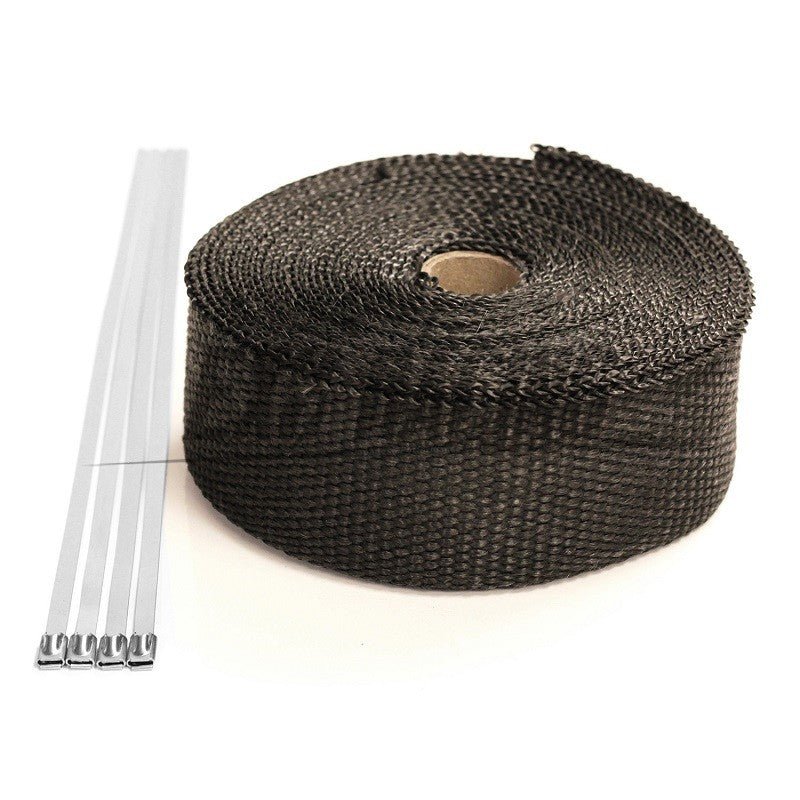 Exoracing 15mx5cm Carbon Exhaust Heat Wrap Tape Manifold Insulation - torquegt