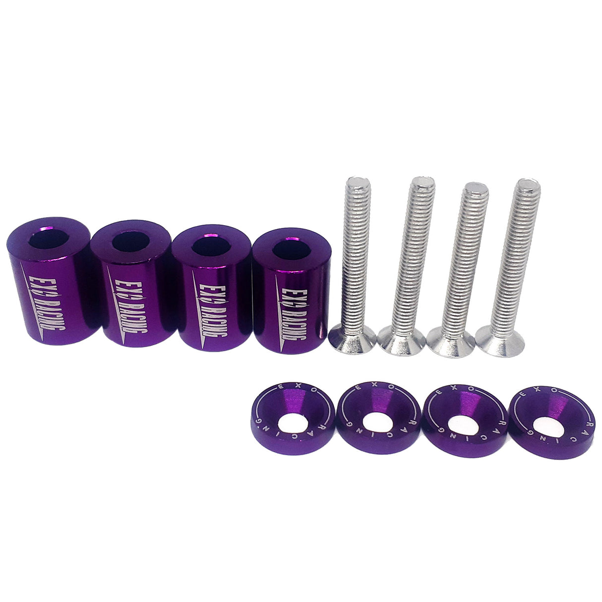 Espaciador para elevadores de capó Exoracing de 1" morado