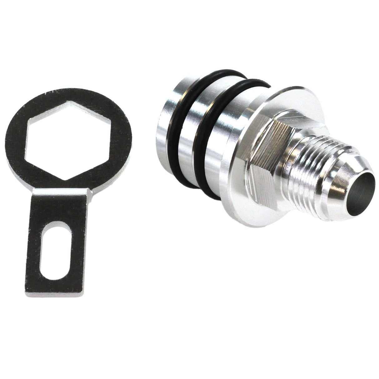 Exoracing Block Breather Fitting Single Silver For Honda B - Series B16 B18 - torquegt