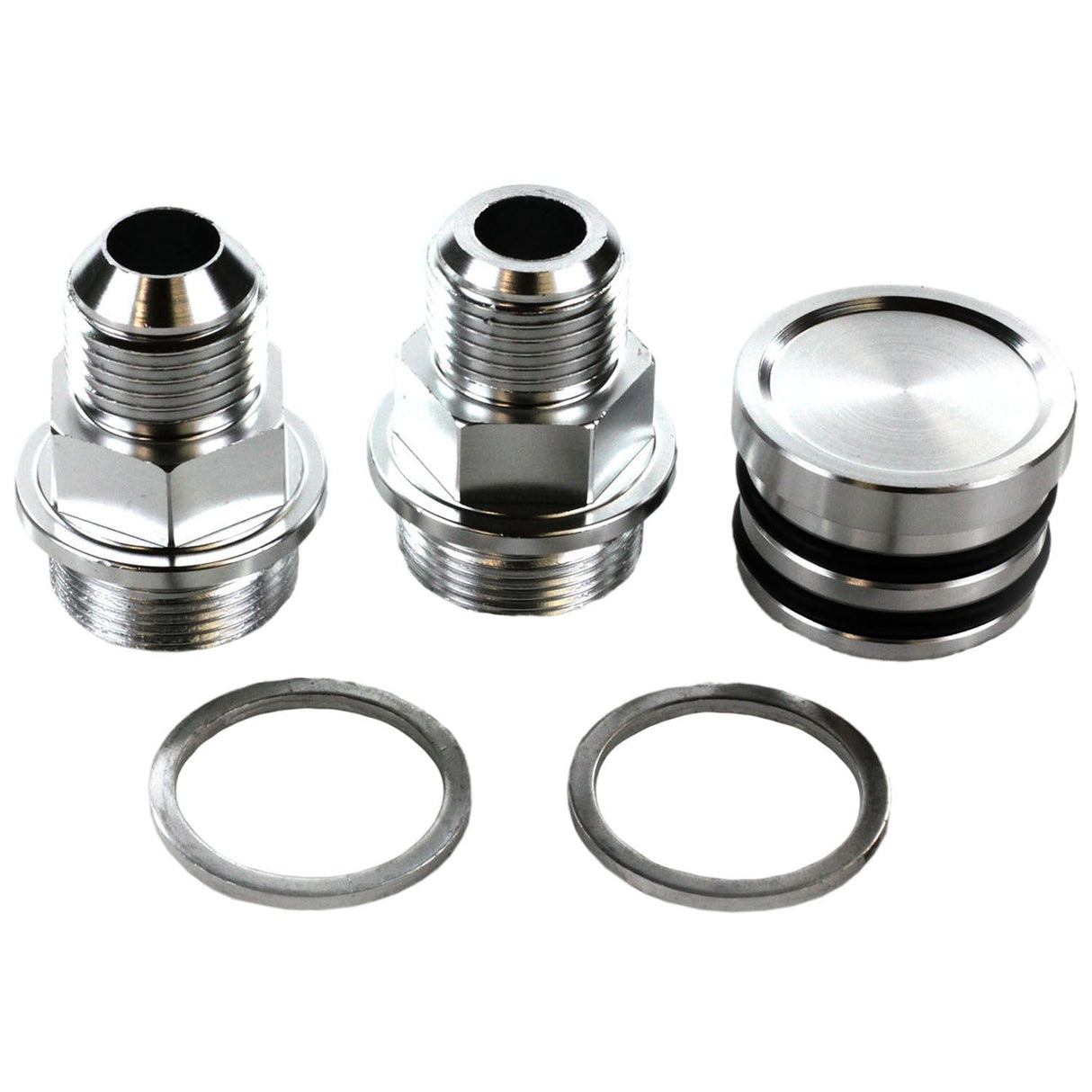 Exoracing Block Breather Fittings Silver For Honda B - Series B16 B18 - torquegt