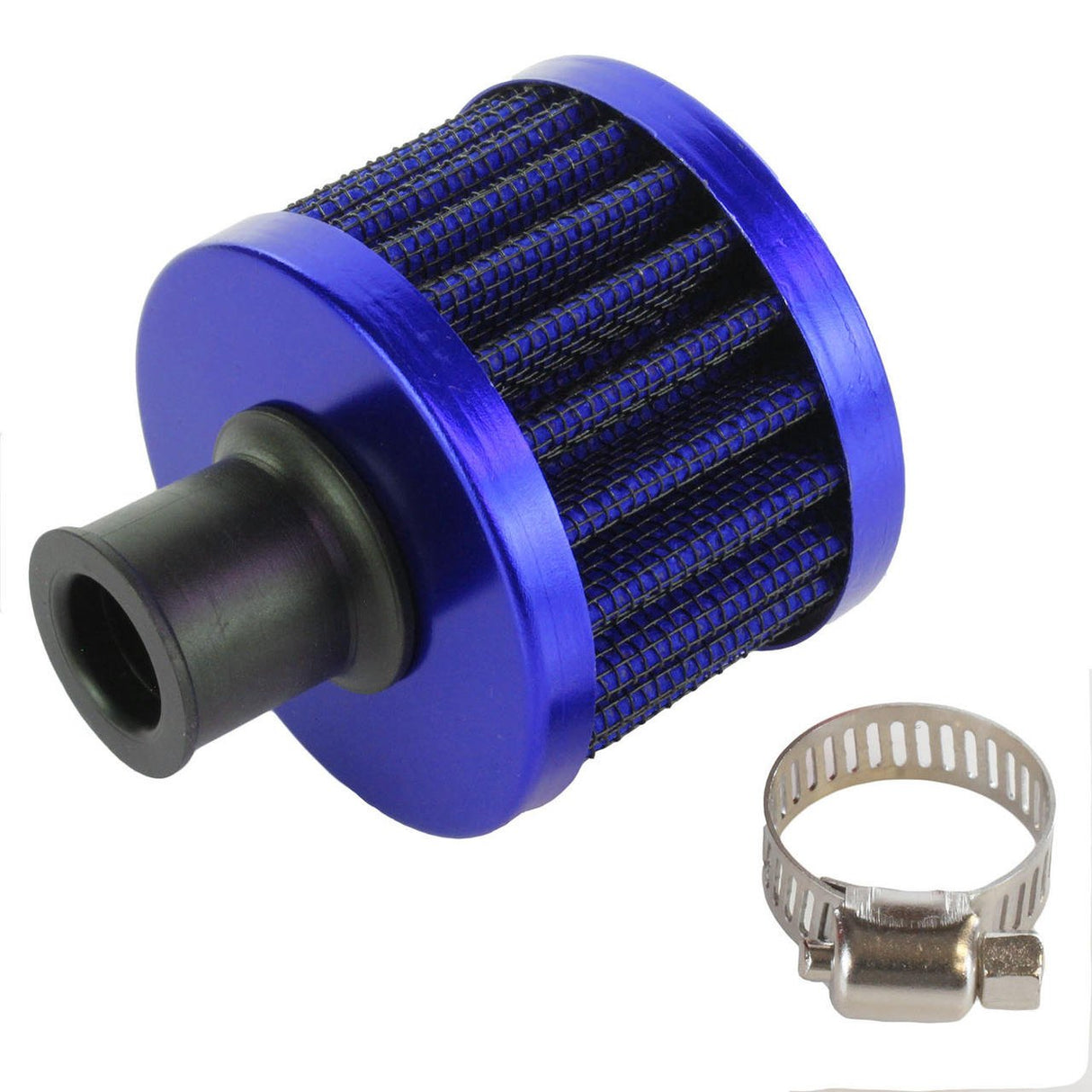 Exoracing Crankcase Breather Filter 12mm Blue V2 - torquegt