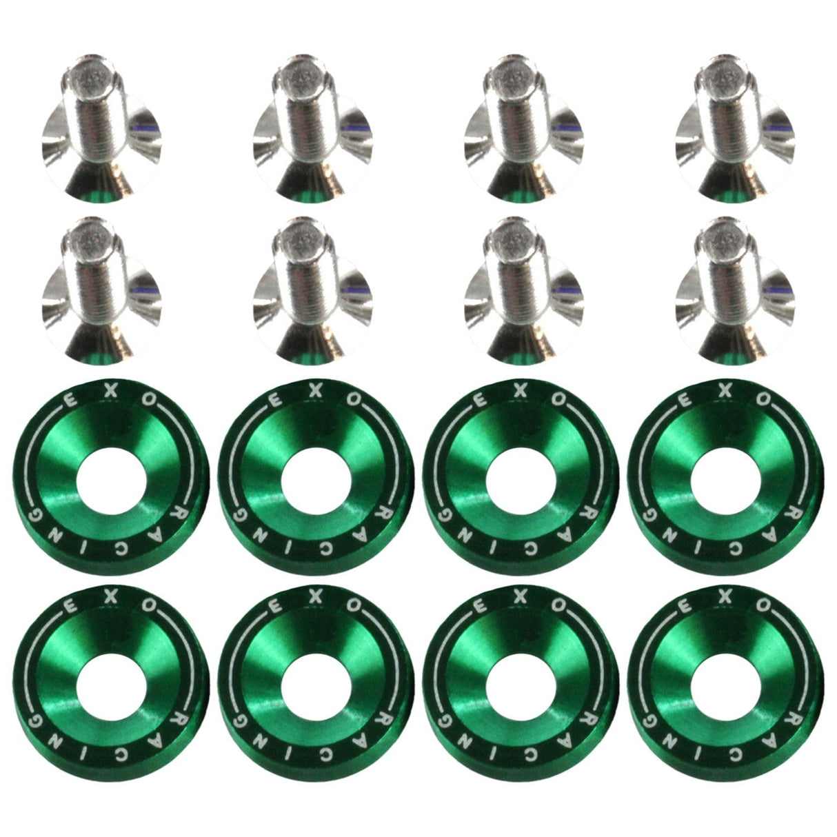 Exoracing Dress Up Bolt Kit Green M6x1.0 - torquegt