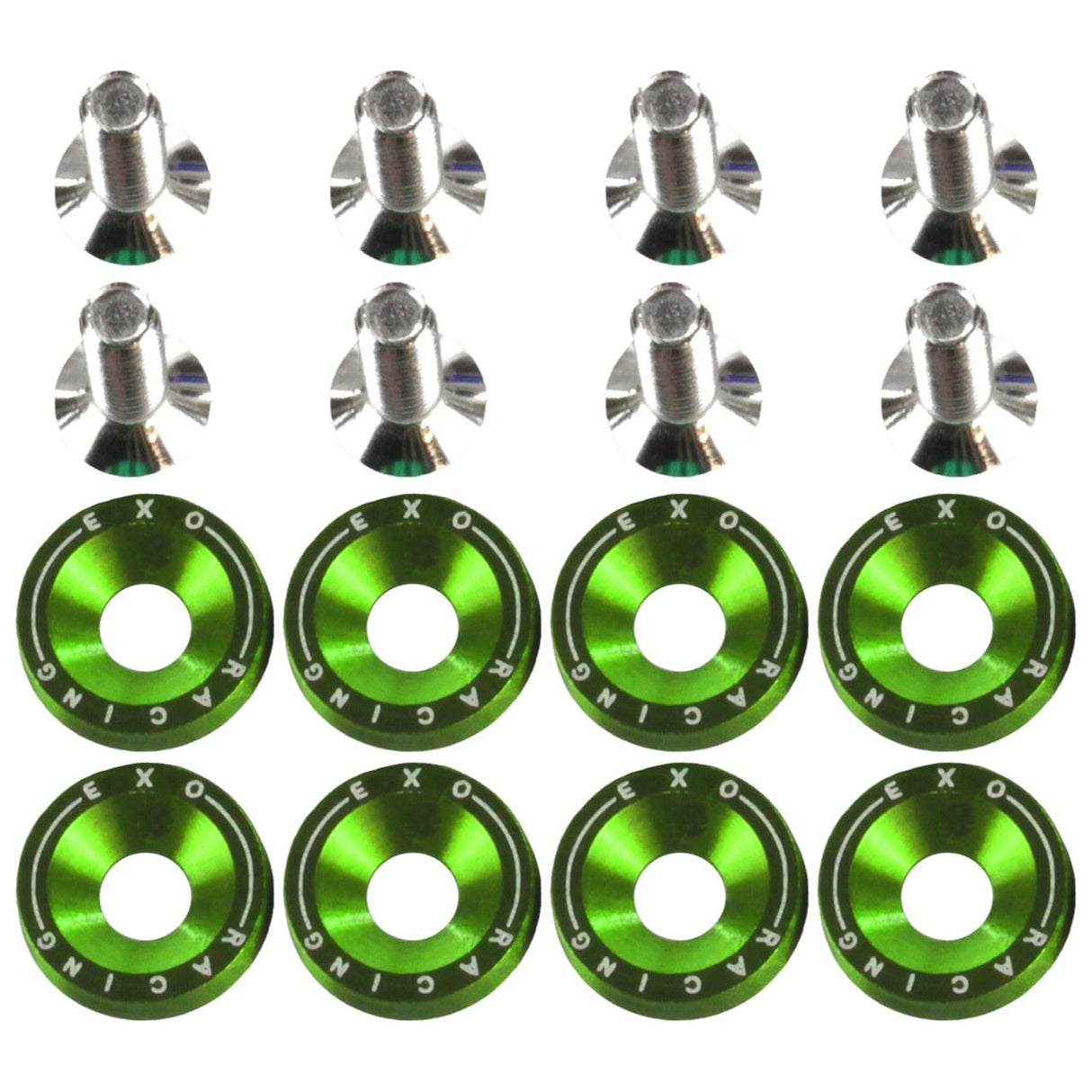Exoracing Dress Up Bolt Kit Light Green M6x1.0 - torquegt