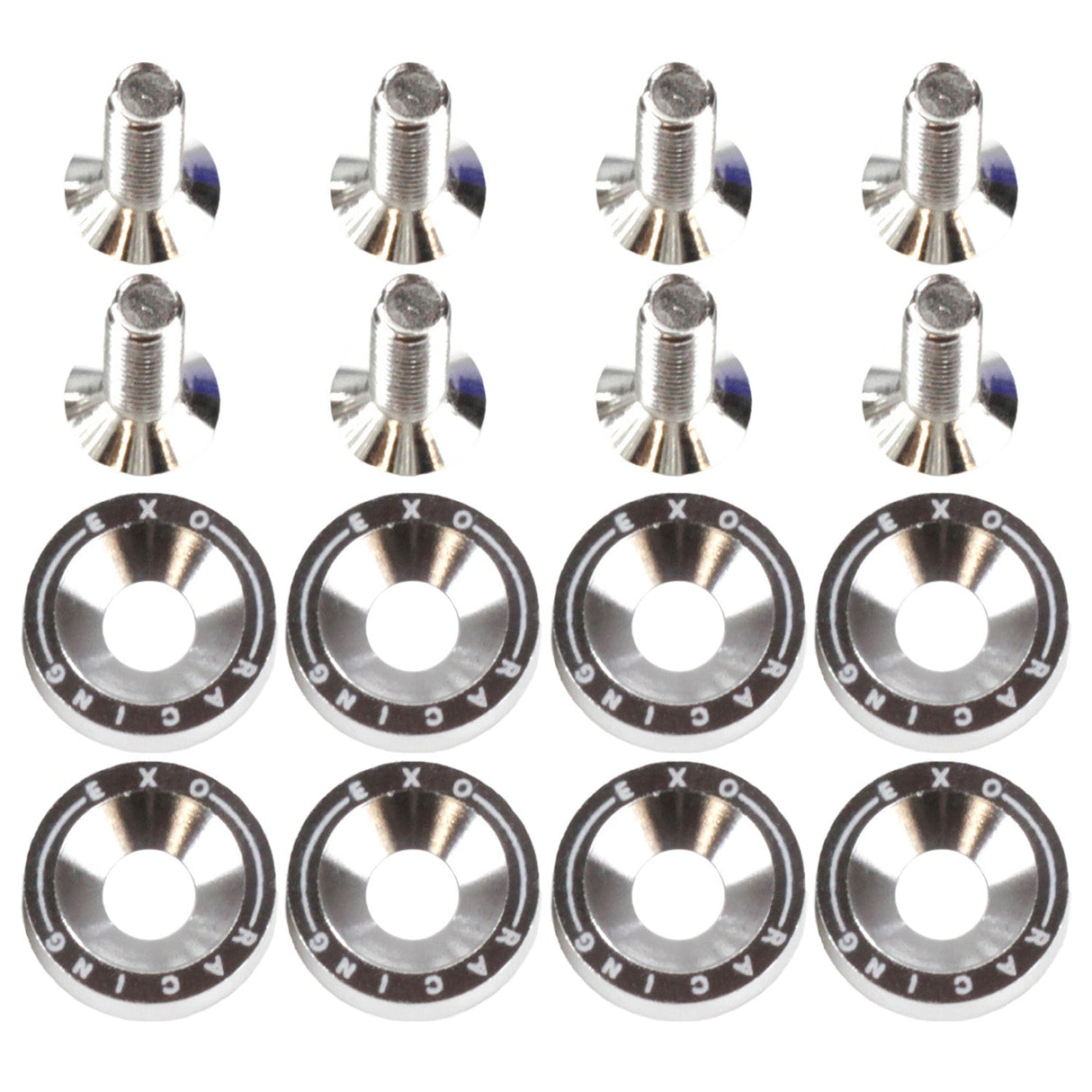 Exoracing Dress Up Bolt Kit Silver M6x1.0 - torquegt