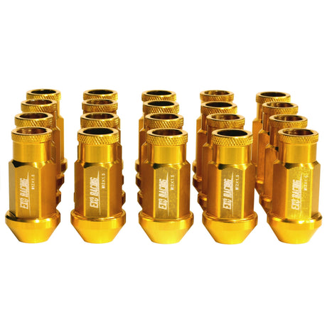 Exoracing Gold Wheel Nuts Forged Aluminium, Set of 20 - M12X1.5 - torquegt