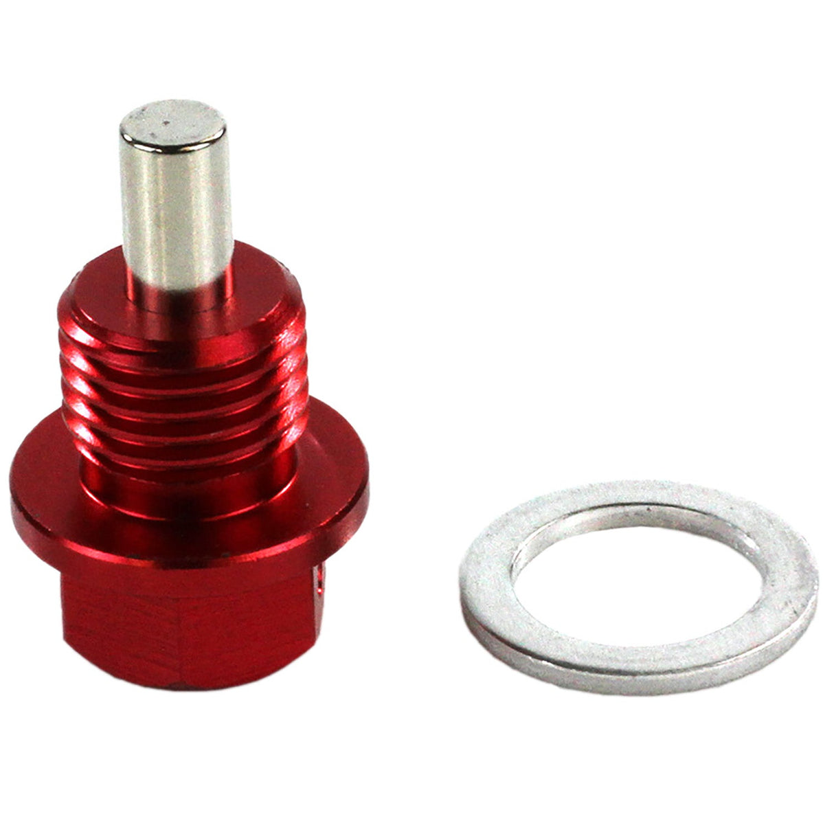 Exoracing Magnetic Sump Plug Red M12X1.25 For Nissan Fits Toyota - torquegt