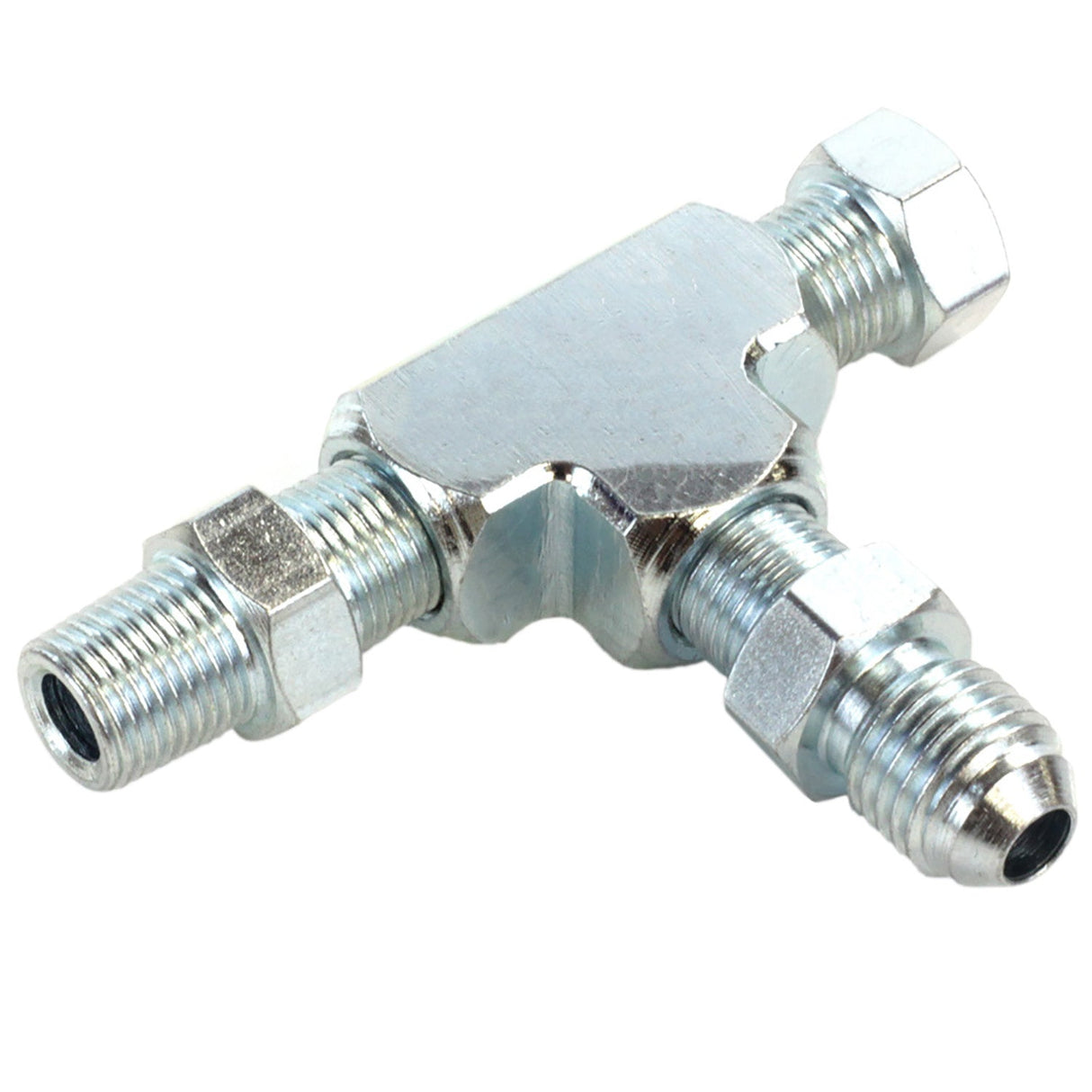 Exoracing T - Piece Oil Feed Pressure Sensor Adapter 1/8npt To An04 - torquegt