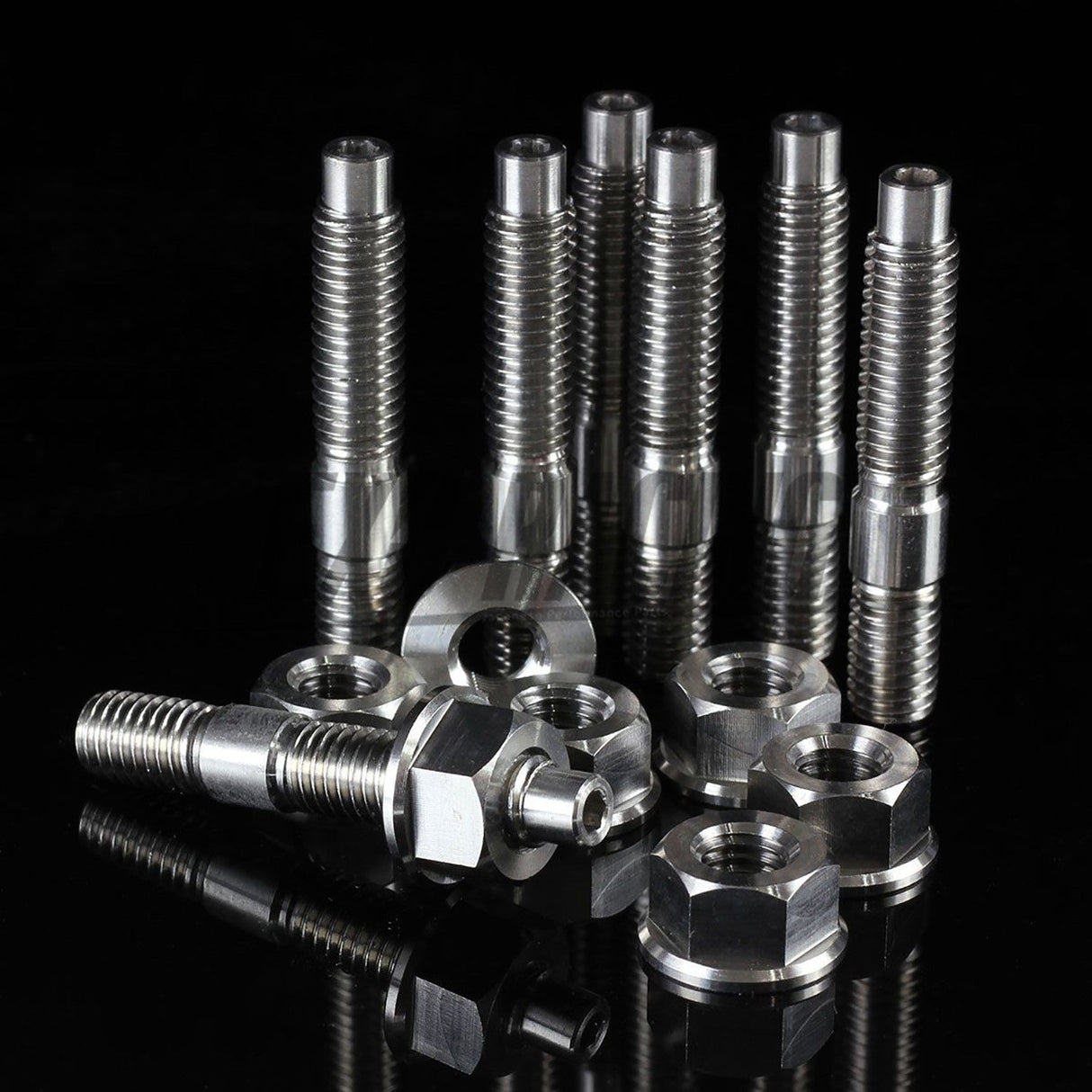 Exoracing Titanium Exhaust Manifold Stud Kit, Set of 9 - For Honda H - Series - torquegt