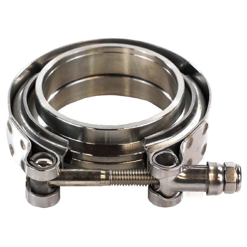 Exoracing V - Band Clamp With Flanges 4" 102mm Stainless Steel - torquegt