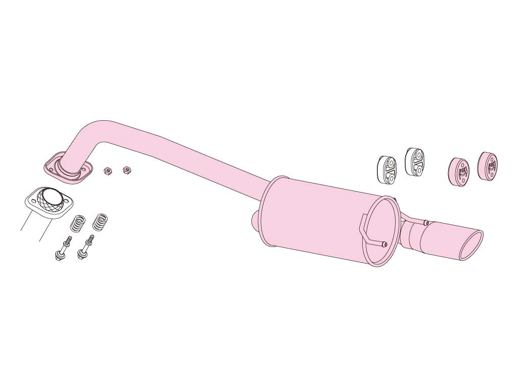 Fujitsubo A-S Exhaust - Honda Freed/Spike Hv 2WD GB3/GP3