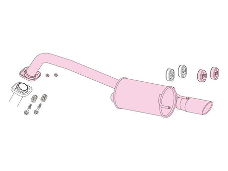 Fujitsubo A-S Exhaust - Honda Freed/Spike Hv 2WD GB3/GP3