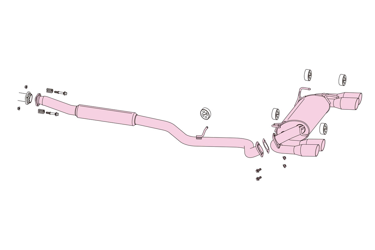 Fujitsubo A-R Exhaust - Subaru Impreza STI/STI A-Line GRB/GRF