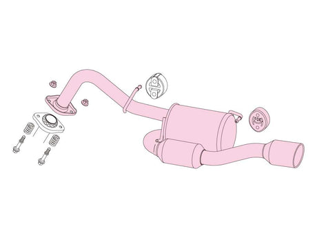 Fujitsubo A-S Exhaust - Toyota Ractis 1.5 2WD NCP100