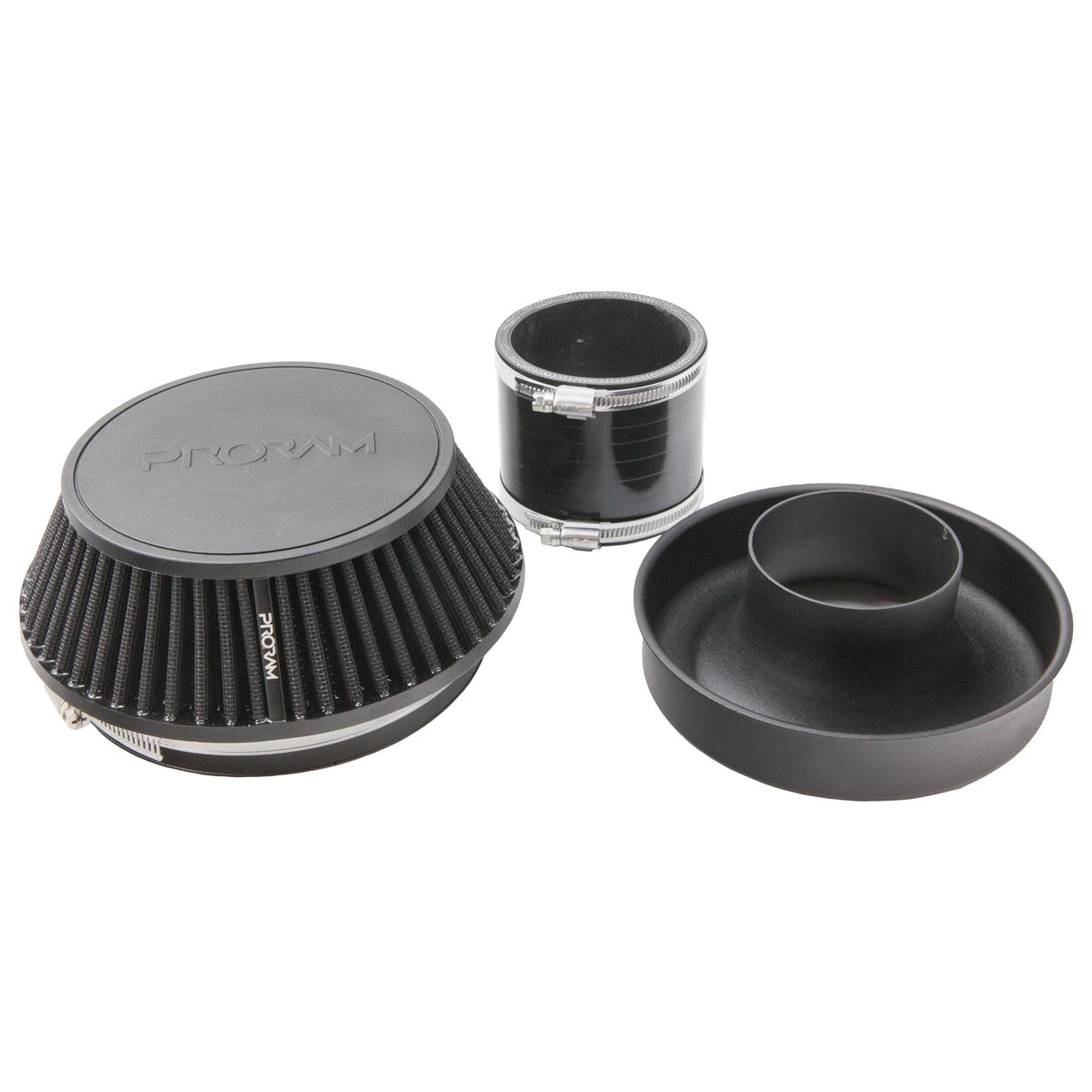 Ramair Ramair Pleated 83mm (3.25inch) ID Neck Small Cone Air Filter with Velocity Stack and Coupling