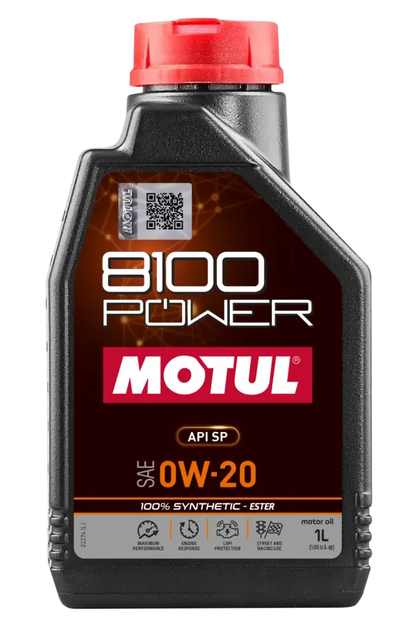 Motul 8100 Power Engine Oil - 0W20 1L