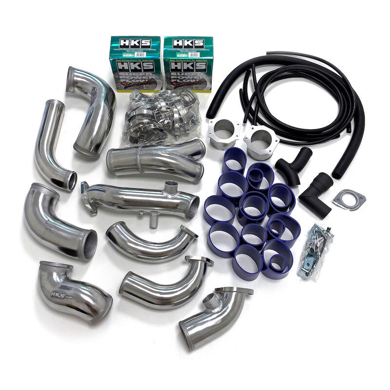 Kit de tuberías para intercooler HKS (incluye entrada Super Power Flow) - Skyline R34 RB26DETT