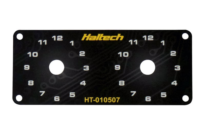 Haltech Dual Switch Panel Only - Includes Yellow Knob